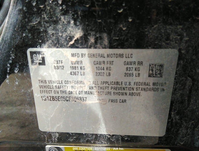 1G1ZB5E05CF306337
