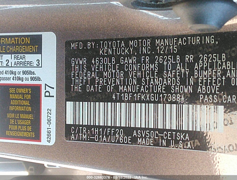 4T1BF1FKXGU173884