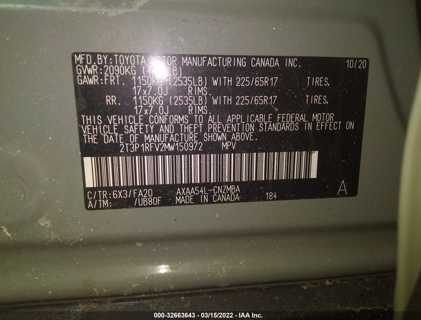 2T3P1RFV2MW150972