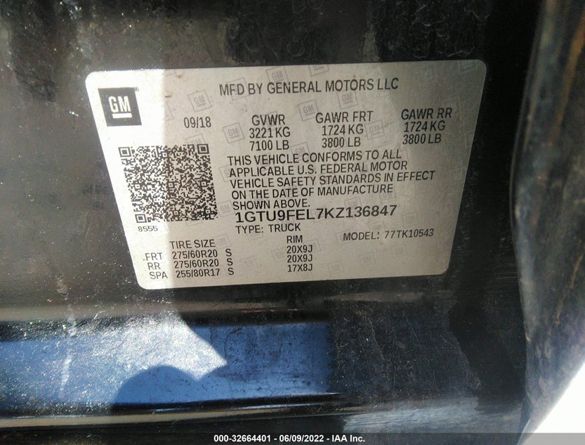 1GTU9FEL7KZ136847