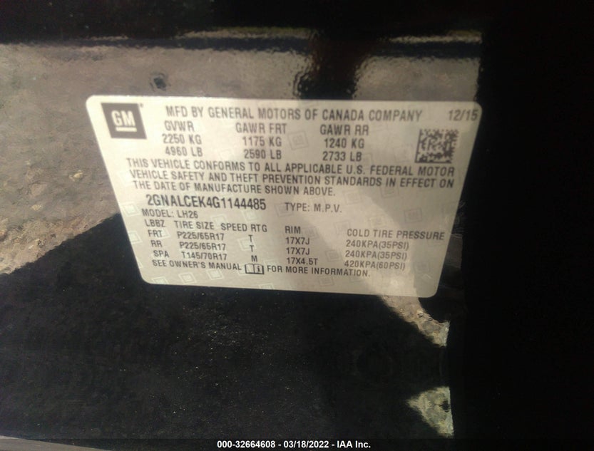 2GNALCEK4G1144485