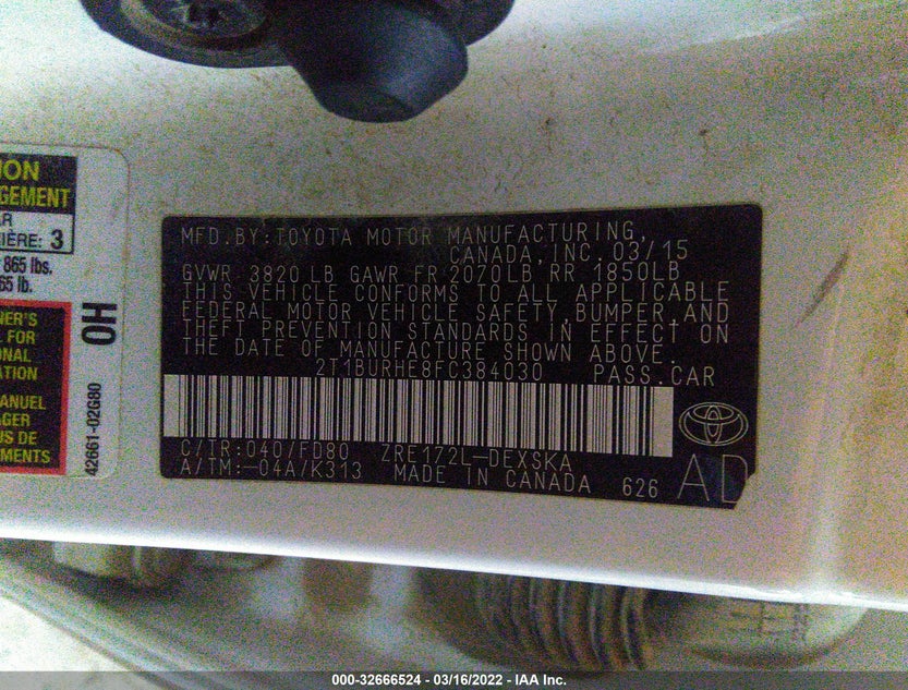 2T1BURHE8FC384030