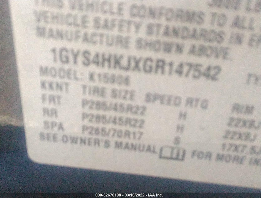 1GYS4HKJXGR147542
