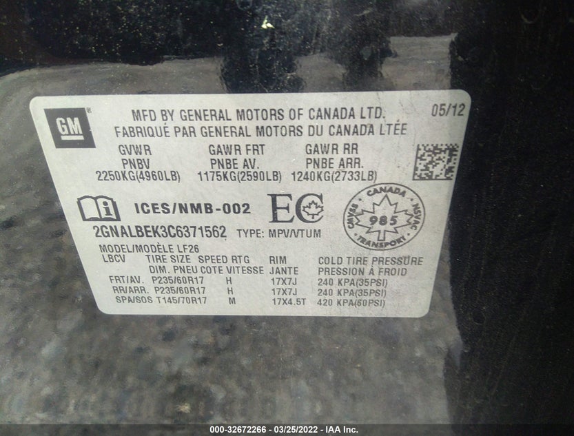 2GNALBEK3C6371562