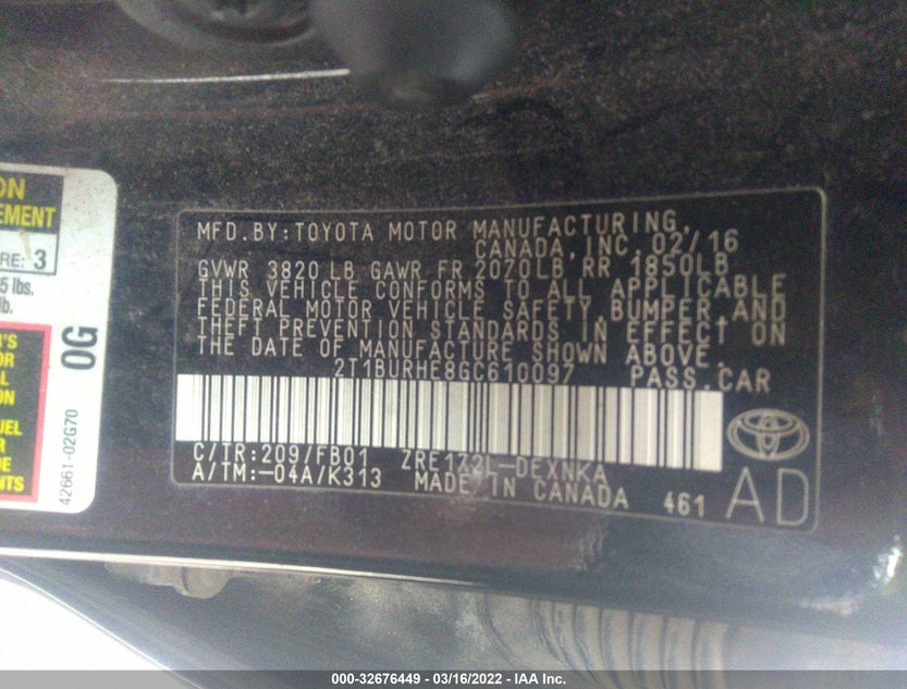 2T1BURHE8GC610097