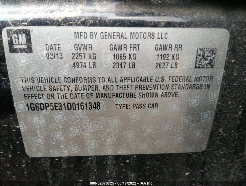 1G6DP5E31D0161348