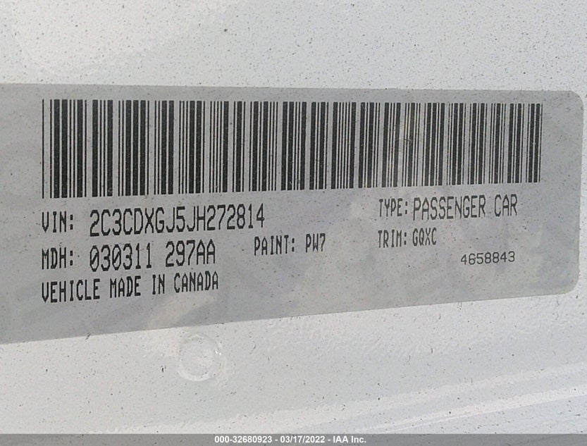 2C3CDXGJ5JH272814