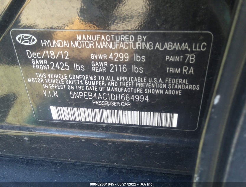 5NPEB4AC1DH664994