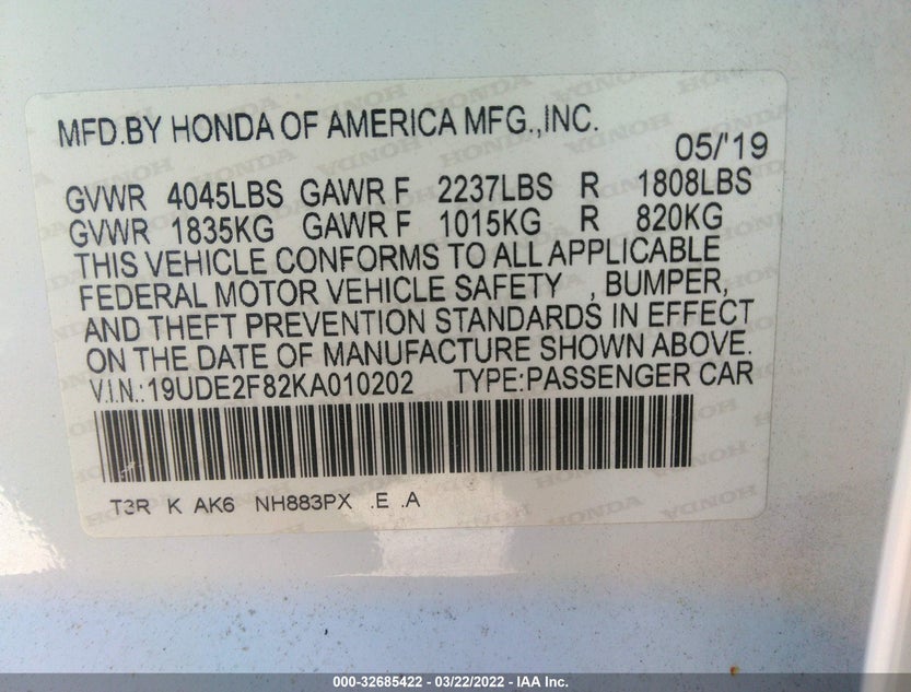 19UDE2F82KA010202
