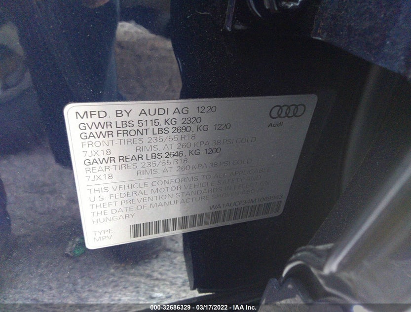 WA1AUCF34M1069943