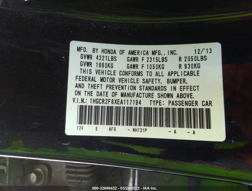 1HGCR2F8XEA117194