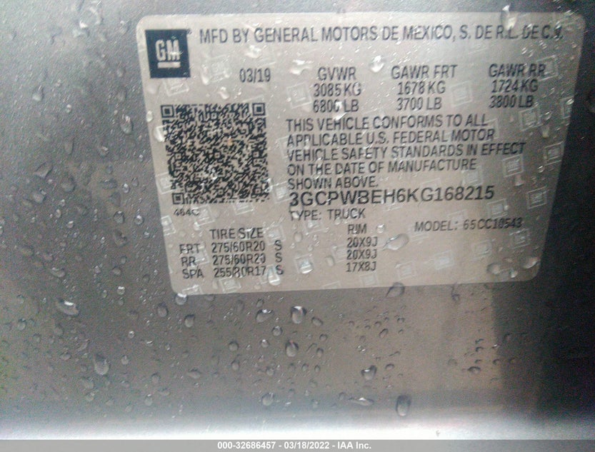 3GCPWBEH6KG168215