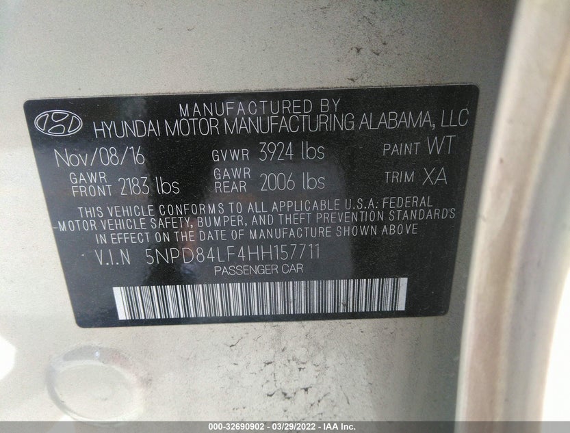 5NPD84LF4HH157711