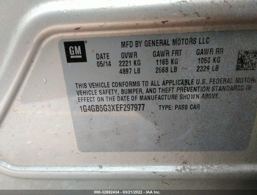 1G4GB5G3XEF297977
