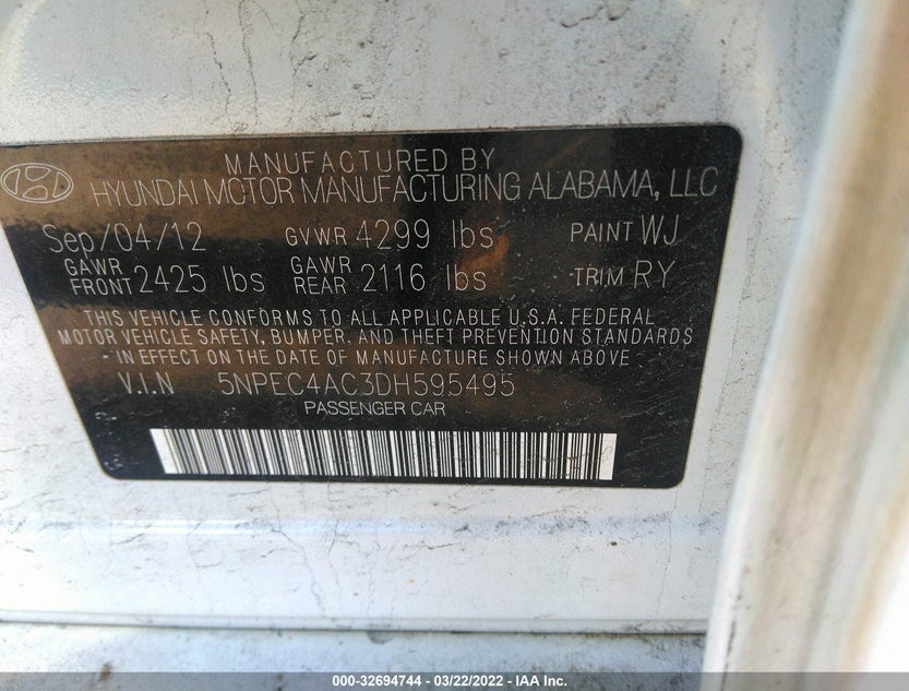 5NPEC4AC3DH595495