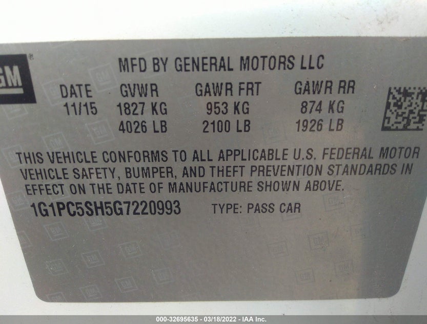 1G1PC5SH5G7220993