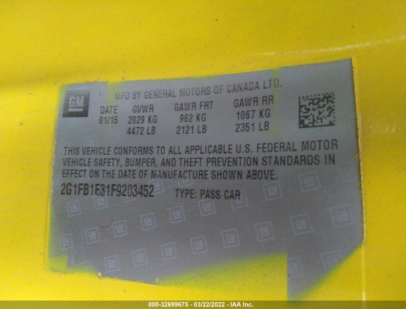 2G1FB1E31F9203452