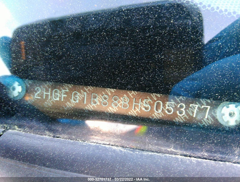 2HGFG1B88BH505377