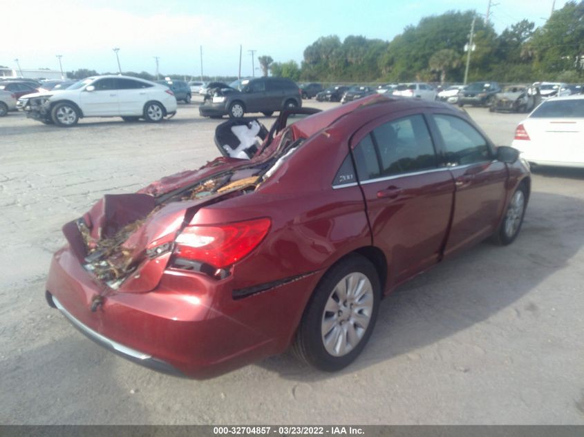 2013 Chrysler 200 Lx VIN: 1C3CCBAB4DN561783 Lot: 32704857