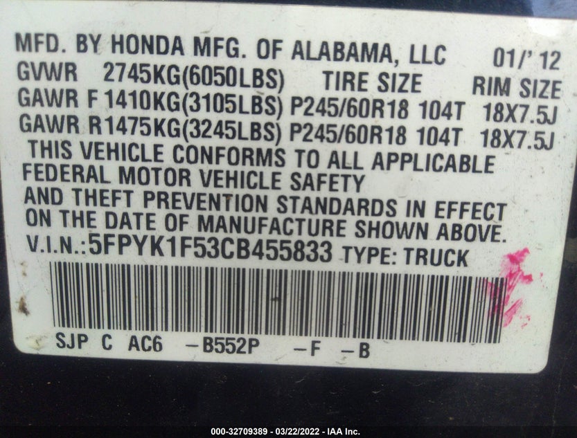 5FPYK1F53CB455833