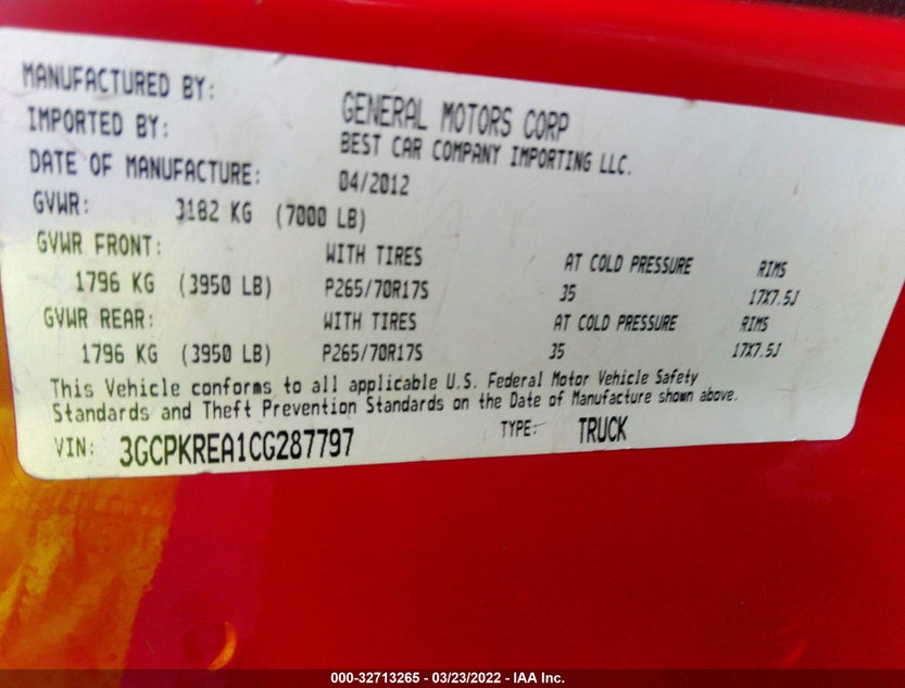 3GCPKREA1CG287797