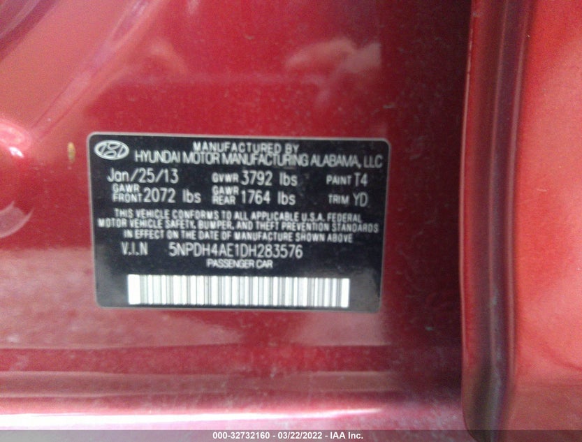 5NPDH4AE1DH283576