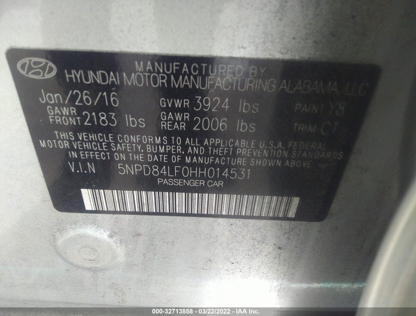 5NPD84LF0HH014531