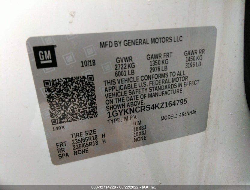 1GYKNCRS4KZ164795