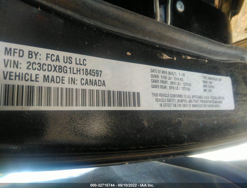 2C3CDXBG1LH184597