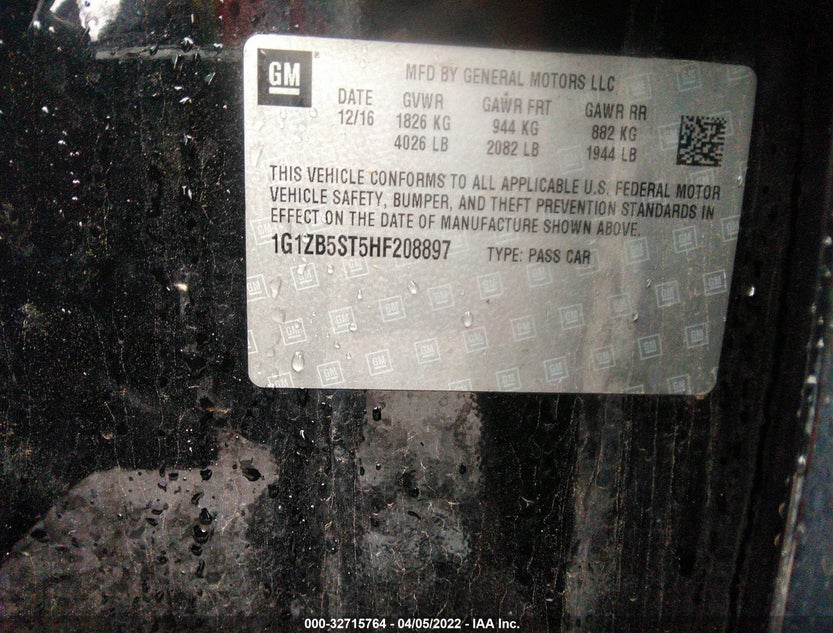 1G1ZB5ST5HF208897