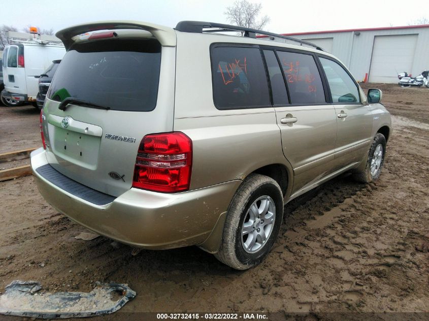 2002 Toyota Highlander Limited VIN: JTEHF21A620090953 Lot: 32732415