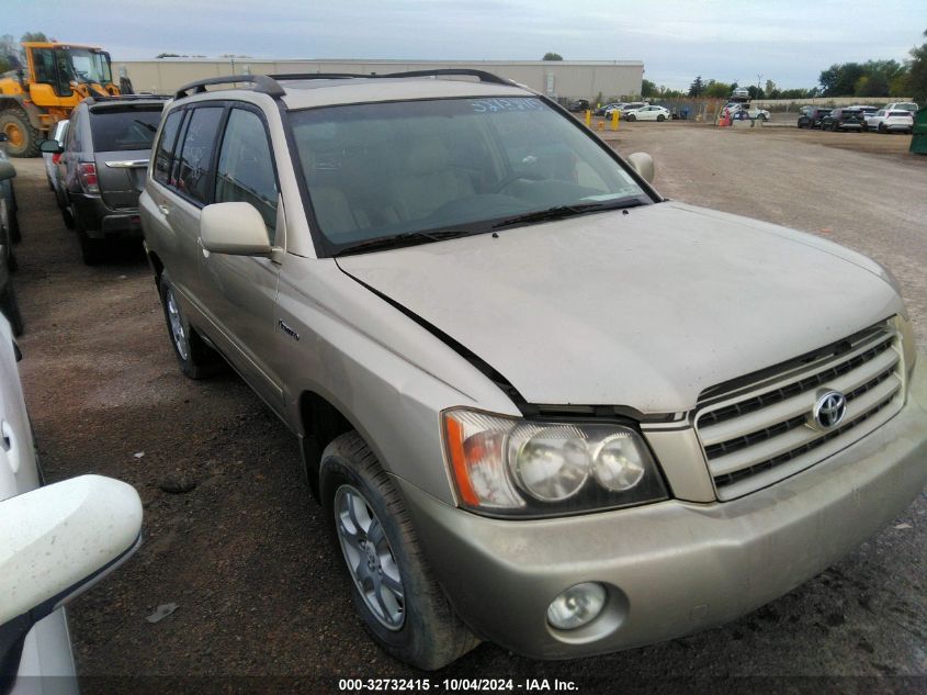 2002 Toyota Highlander Limited VIN: JTEHF21A620090953 Lot: 32732415