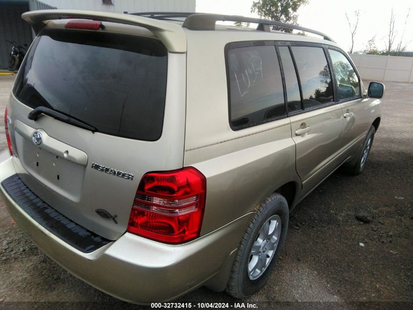 2002 Toyota Highlander Limited VIN: JTEHF21A620090953 Lot: 32732415