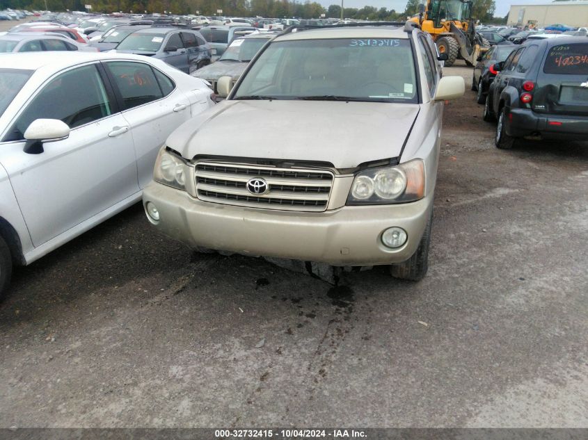 2002 Toyota Highlander Limited VIN: JTEHF21A620090953 Lot: 32732415