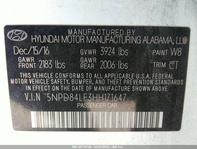 5NPD84LF3HH171647