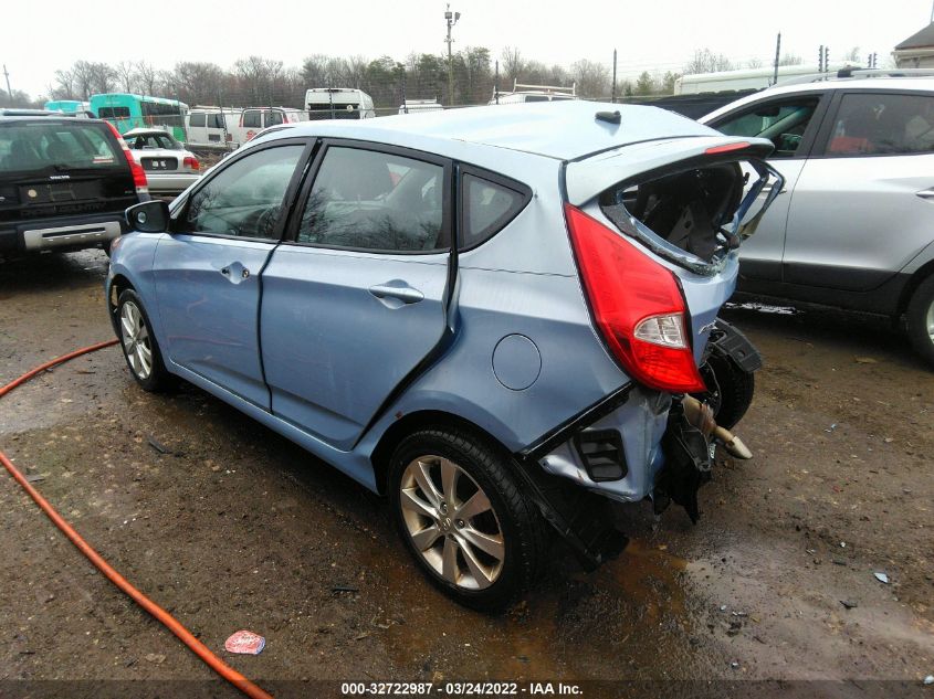 2013 Hyundai Accent Se VIN: KMHCU5AEXDU087103 Lot: 32722987