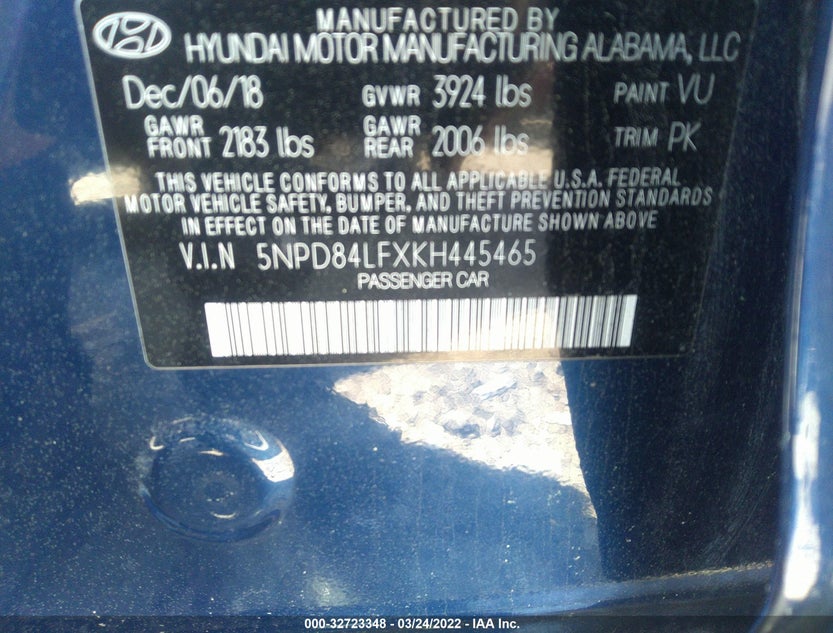 5NPD84LFXKH445465