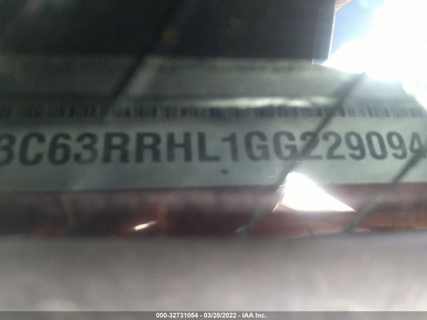 2016 Ram 3500 Lone Star VIN: 3C63RRHL1GG229094 Lot: 32731054