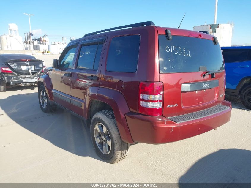 2008 Jeep Liberty Sport VIN: 1J8GN28K58W143030 Lot: 32731762