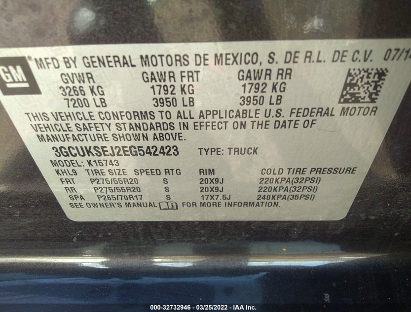3GCUKSEJ2EG542423