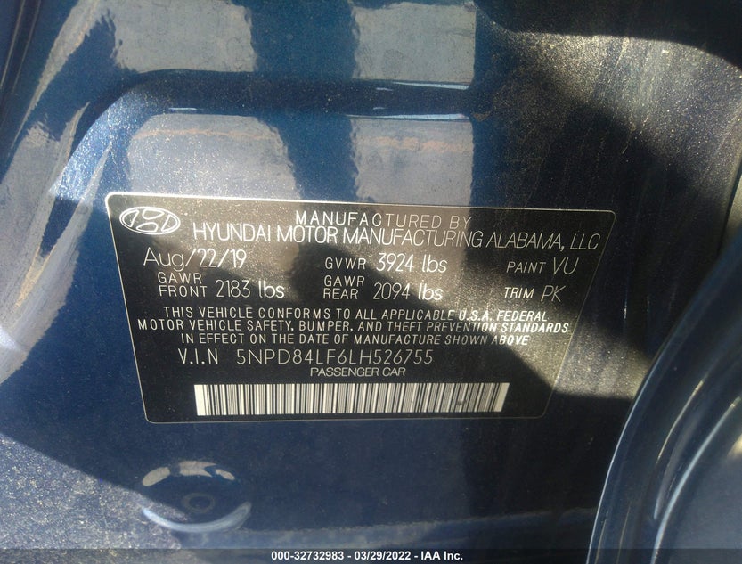 5NPD84LF6LH526755