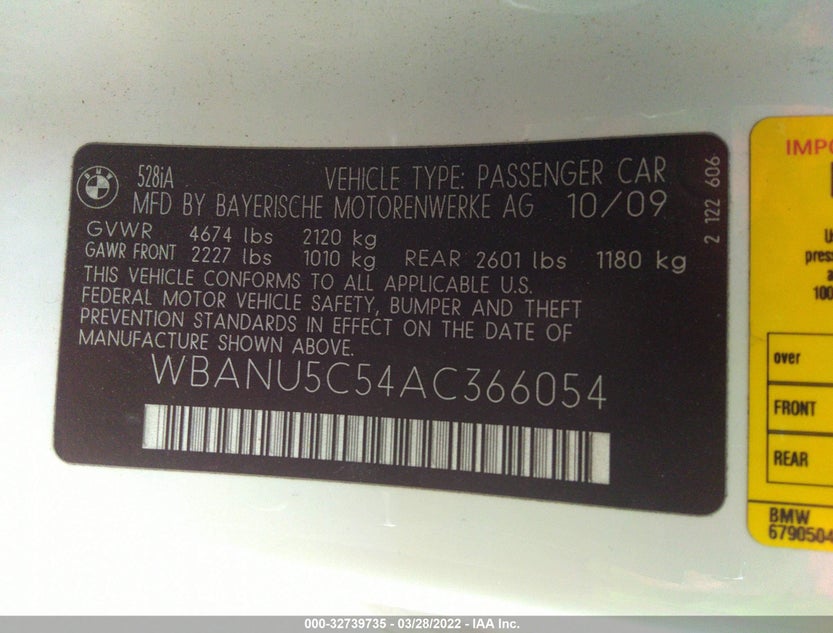 WBANU5C54AC366054