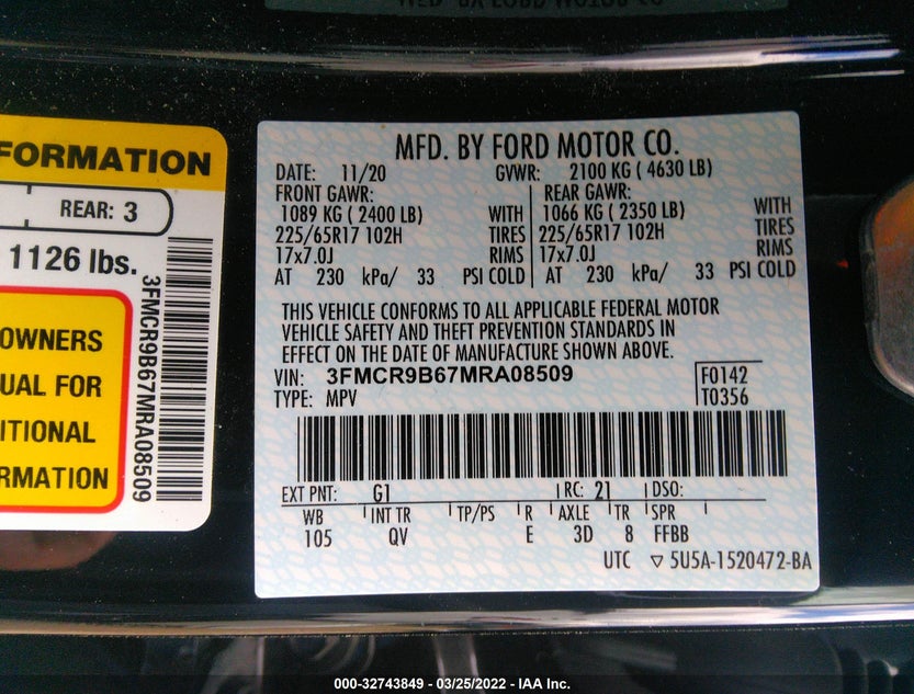 3FMCR9B67MRA08509