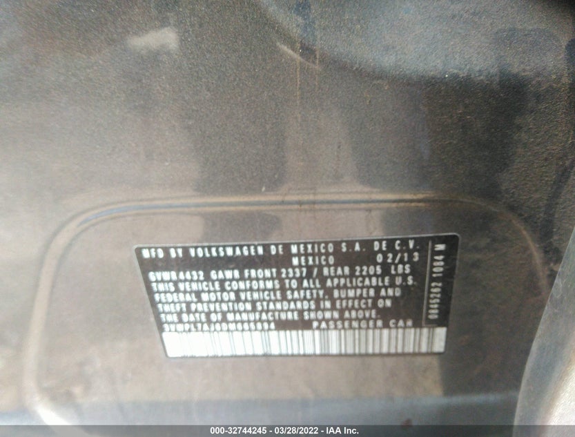 3VWPL7AJ6DM665894