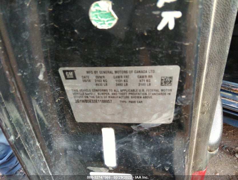 2G1WB5E33E1188957