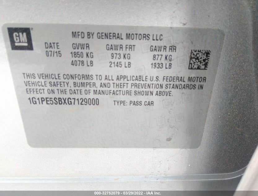 1G1PE5SBXG7129000