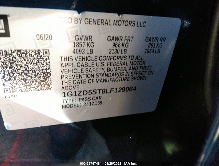 1G1ZD5ST8LF129064