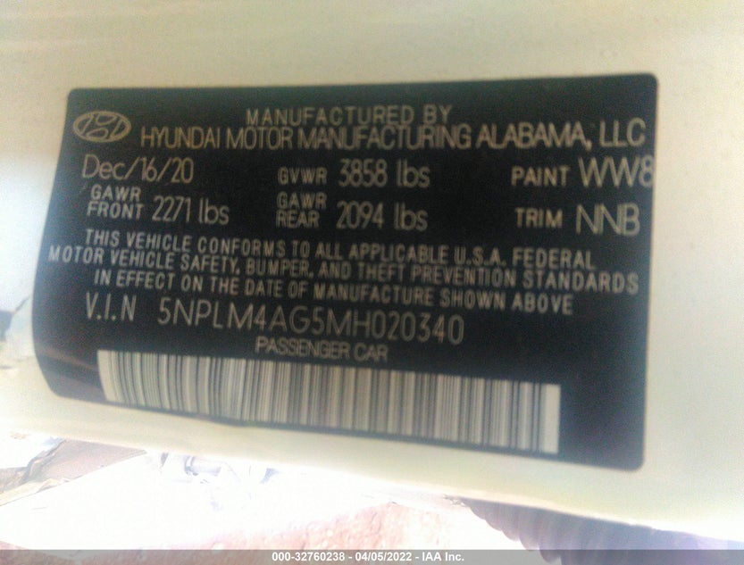 5NPLM4AG5MH020340