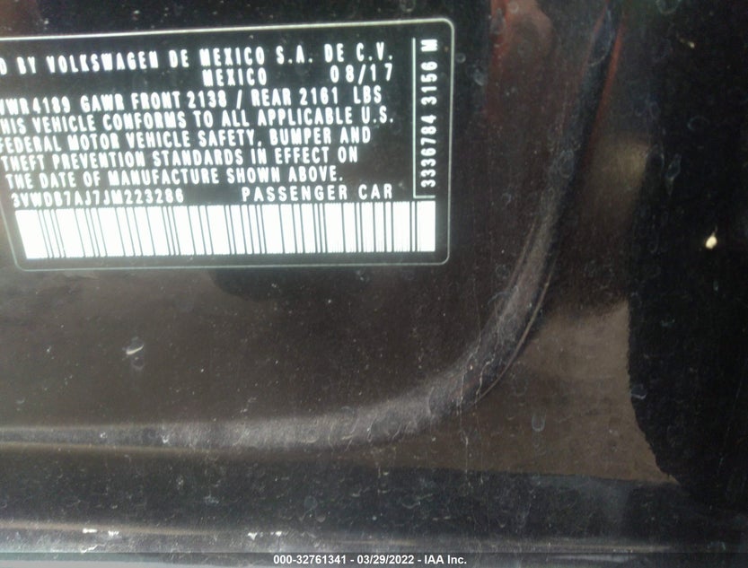 3VWDB7AJ7JM223286