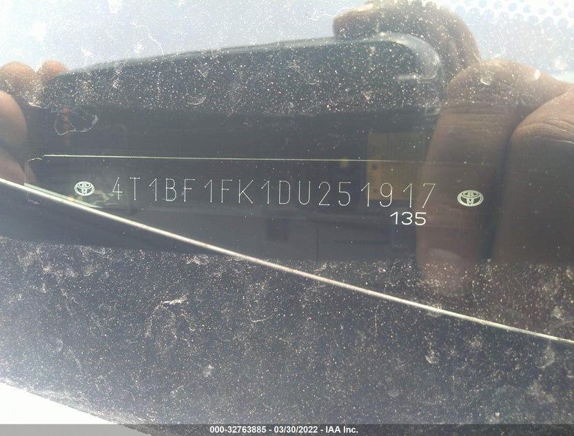 4T1BF1FK1DU251917